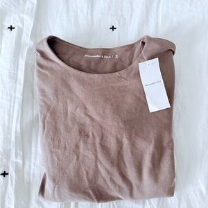 Abercrombie & Fitch Taupe Seamless Bodysuit